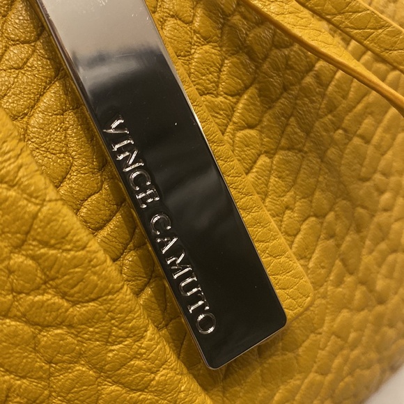 Vince Camuto Convertible Lamb Leather Pleated Tote Bag - Picture 2 of 6